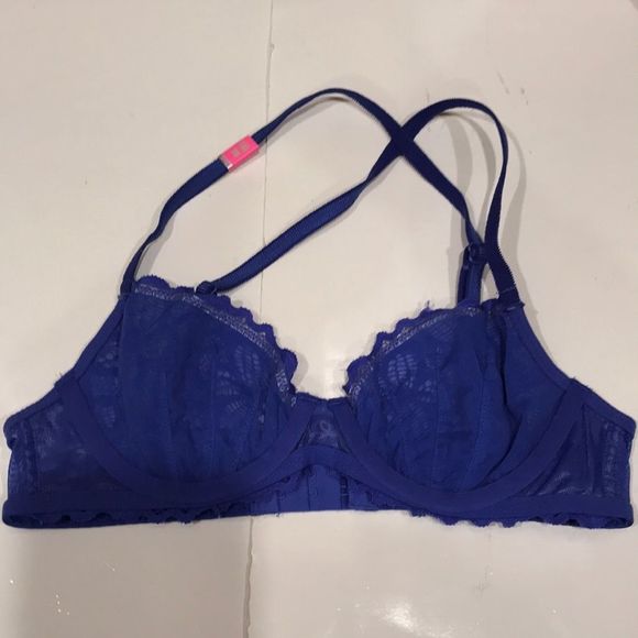 💖 PINK Victoria Secret Underwire Unlined Bra 32B BNWT - Picture 6 of 7
